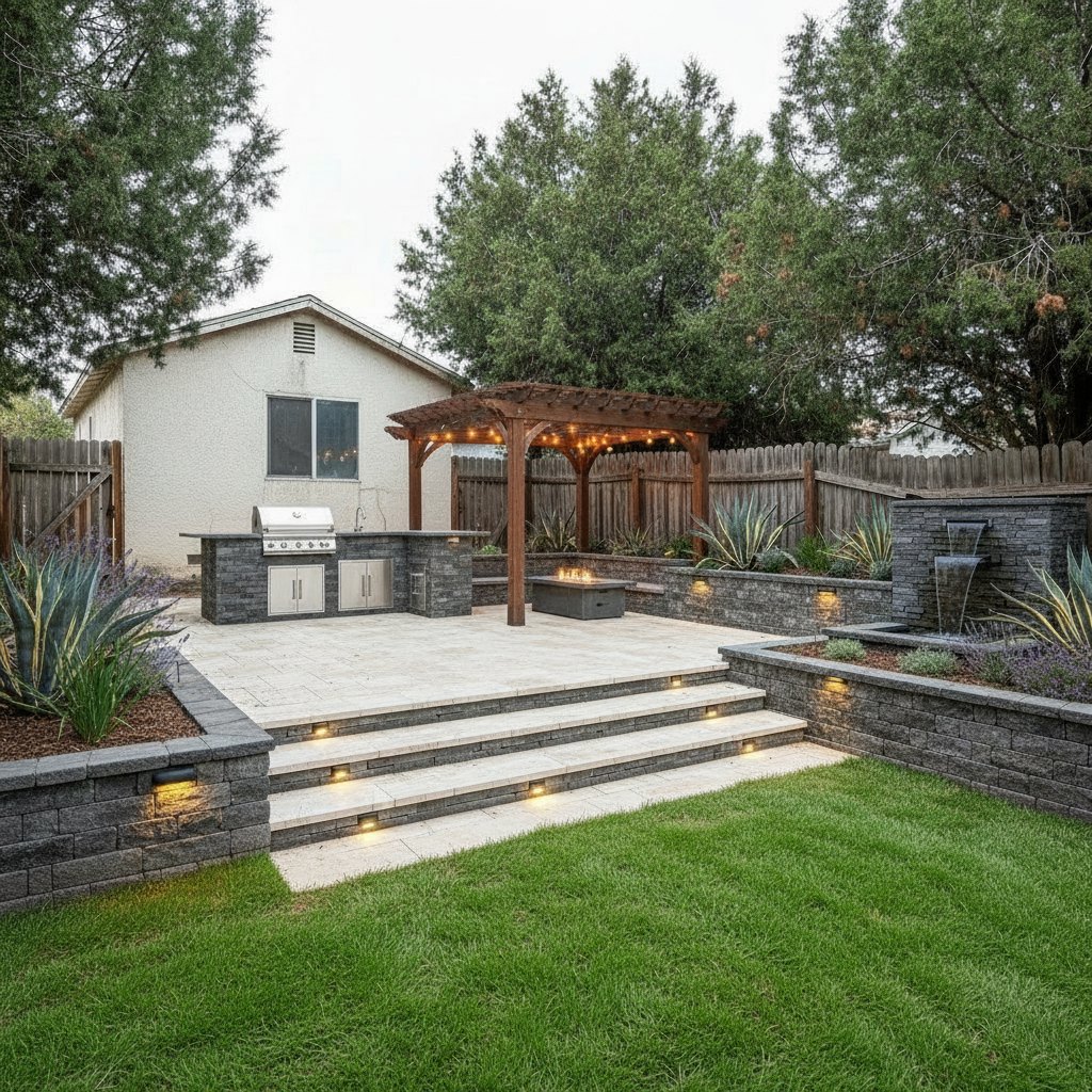 AI hardscape design
