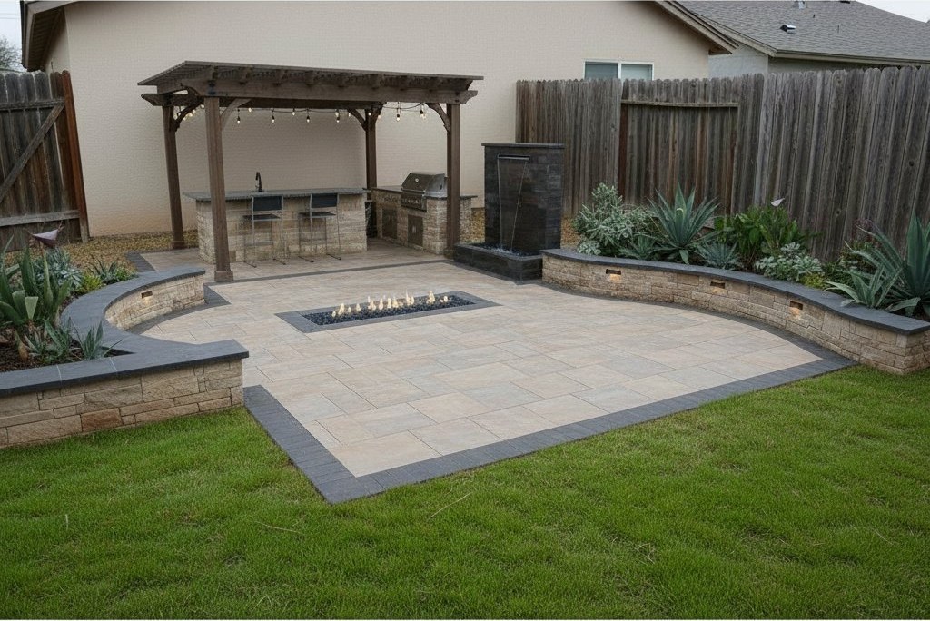 Hardscape completed by Projecteam
