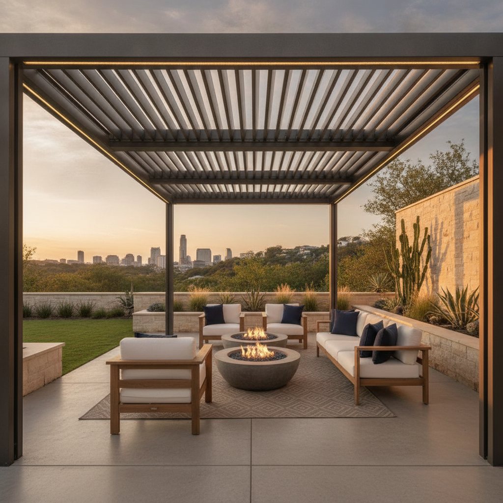 Pergola completed by Projecteam